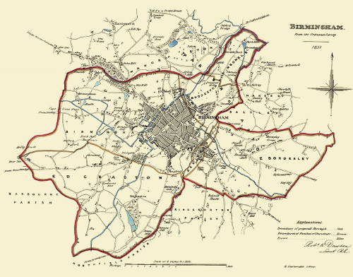 Image of Birmingham in 1831
